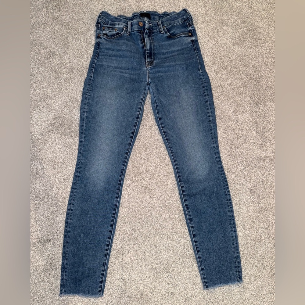 MOTHER Blue Skinny Jeans with Sleek Fit